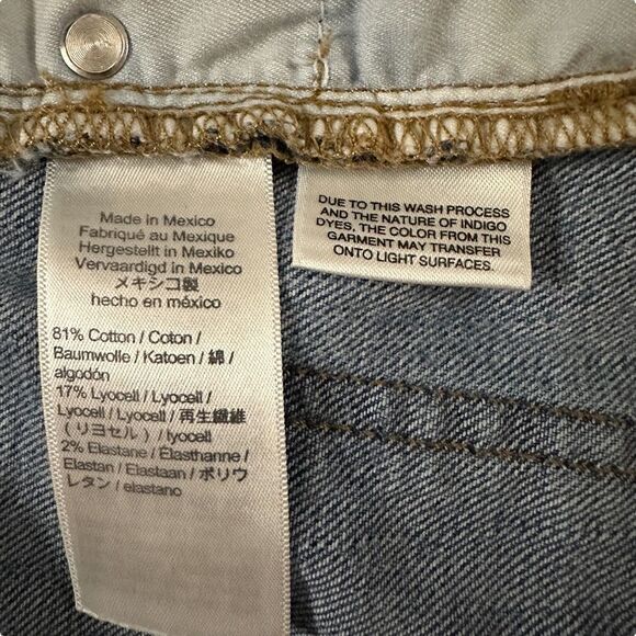 J. Crew ~ Womens High Rise Denim Shorts ~ Exposed Button Fly ~ size 25 - Picture 6 of 10